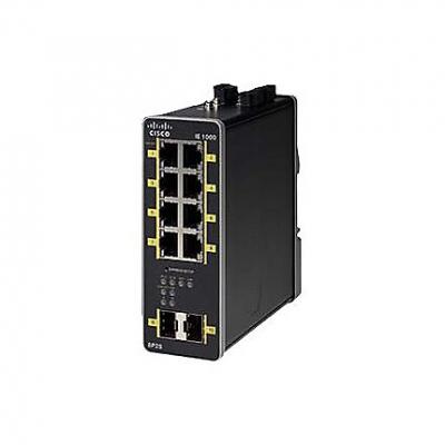 Cisco Industrial Ethernet 1000 Series - Switch - 8 x 10/100/1000 (PoE+) + 2 x 1000Base-X SFP (uplink) - DIN rail mountable
