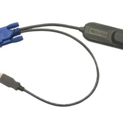 Raritan - Video / USB cable - HD-15 (VGA)/ USB (power only) to HD-15 (VGA) (M) - thumbscrews