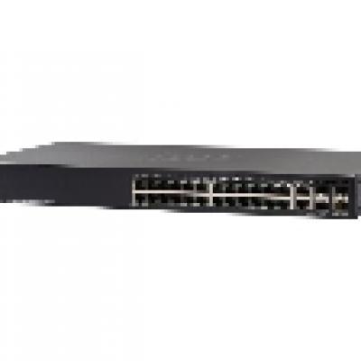 Cisco 550X Series SG550X-24 - Switch - managed - 24 x 10/100/1000 + 2 x combo 10GBase-T + 2 x SFP+
