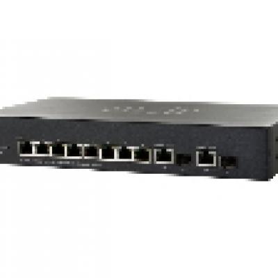 Cisco Small Business SG300-10MPP - Switch - managed - 8 x 10/100/1000 (PoE+) + 2 x combo Gigabit SFP